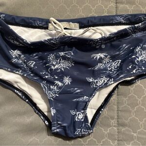 Navy Floral Bikini Bottom